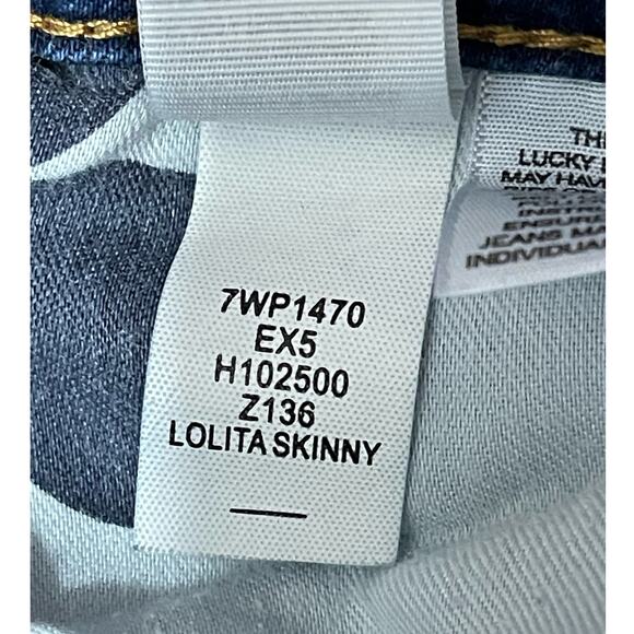 Lucky Brand Women's Lolita Skinny Jeans Mid-Rise Size 10/30 Medium Wash - Picture 10 of 13